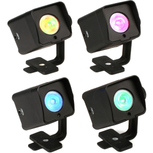 Chauvet DJ Freedom H1 RGBAW+UV Battery Operated LED Par 4-pack with Bag