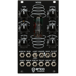 Erica Synths Fusion VCO V2 Analogue Oscillator Eurorack Module with Tube Overdrive and Audio Input