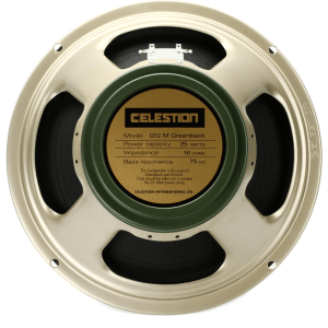 Celestion G12M Greenback 12-inch 25-watt Replacement Guitar Amp Speaker - 16 ohm