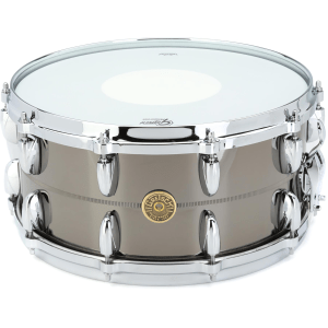 Gretsch Drums USA Black Nickel Over Bell Brass Snare Drum - 6.5 x 14-inch - Sweetwater Exclusive