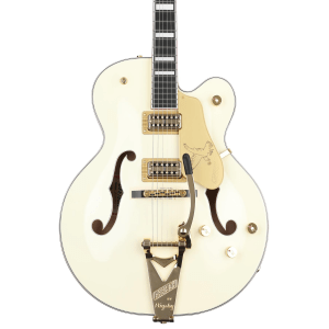 Gretsch G6136T-MGC Michael Guy Chislett Signature Falcon with Bigsby Electric Guitar - Vintage White with Ebony Fingerboard
