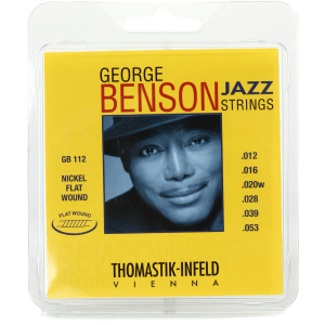 Thomastik-Infeld GB112 George Benson Flatwound Jazz Guitar Strings - .012-.053 Medium-Light