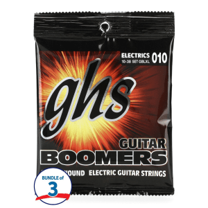 GHS GBLXL Guitar Boomers Electric Guitar Strings (3 Pack) - .010-.038 Light/Extra Light (3 Pack)