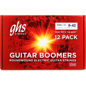 GHS GBXL Guitar Boomers Electric Guitar Strings - .009-.042 Extra Light (12-pack)