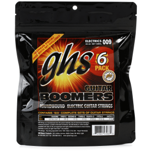 GHS GBXL-5 Guitar Boomers Electric Guitar Strings - .009-.042 Extra Light 6-pack