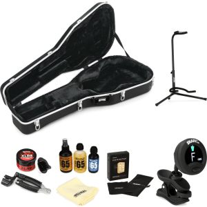 Gator Deluxe ABS Molded Case Essential Care Bundle - Classical Guitar