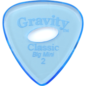 Gravity Picks Classic - Big Mini, 2mm, with Elipse-hole Grip