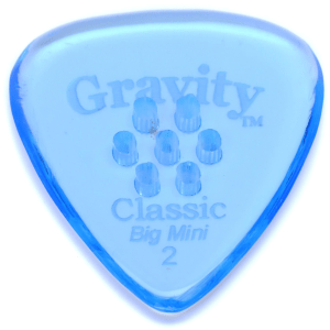Gravity Picks Classic - Big Mini, 2mm, with Multi-hole Grip