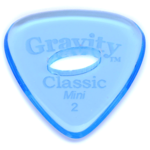 Gravity Picks Classic - Mini, 2mm, with Elipse-hole Grip