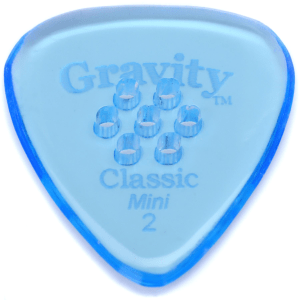 Gravity Picks Classic - Mini, 2mm, with Multi-hole Grip