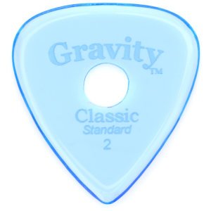 Gravity Picks Classic - Standard Size, 2mm, with Round-hole Grip
