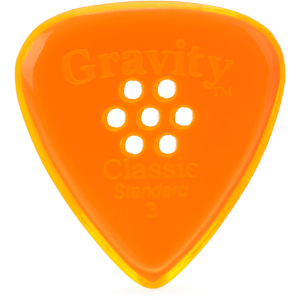 Gravity Picks Classic - Standard Size, 3mm, with Multi-hole Grip