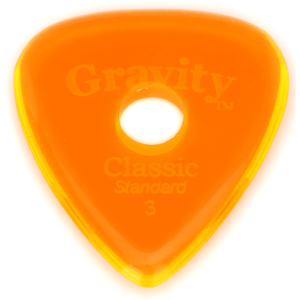 Gravity Picks Classic - Standard Size, 3mm, with Round-hole Grip