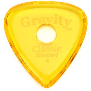 Gravity Picks Classic - Standard Size, 4mm, with Round-hole Grip