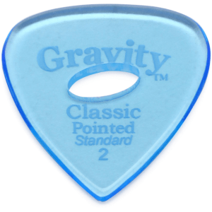 Gravity Picks Classic Pointed - Standard, 2mm, with Elipse-hole Grip