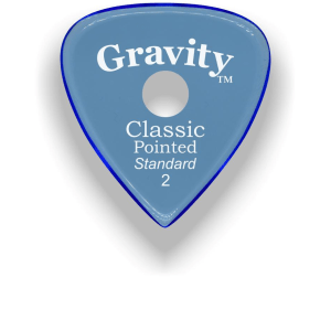 Gravity Picks Classic Pointed - Standard, 2mm, with Round-hole Grip