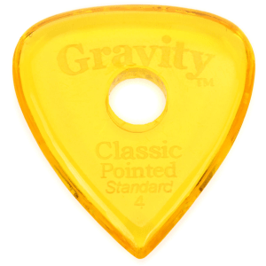Gravity Picks Classic Pointed - Standard, 4mm, with Round-hole Grip