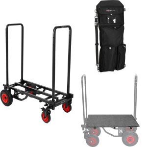 Gator Frameworks GFW-UTL-CART52 52" Utility Cart with Accessory Bag and Lower Deck Bundle - Standard