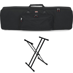 Gator GKB-88 Padded Keyboard Gig Bag and Deluxe X-Style Keyboard Stand