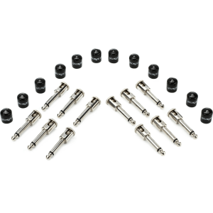George Ls .155 Guitar Connector - Nickel, Angled (12-pack)
