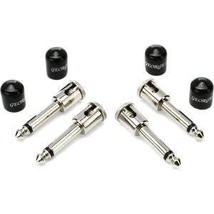 George Ls .155 Guitar Connector - Nickel, Angled (4-pack)