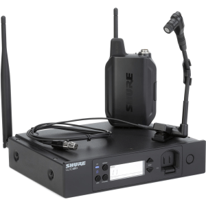 Shure GLXD14R+/B98 Digital Wireless Rackmount Instrument System with WB98H/C Gooseneck Microphone