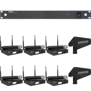 Shure GLXD24R+ Digital Wireless 6-Channel System with SM58 Capsule