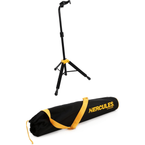 Hercules Stands GS414B PLUS Single Guitar Stand with Auto Grip System and Bag