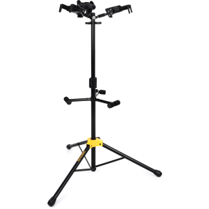 Hercules Stands GS432B PLUS Tri Guitar Stand with Auto Grip System and Foldable Yoke