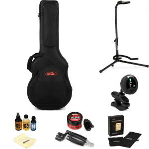 SKB 1SKB-SCGSM Soft Guitar Case Essential Care Bundle for Taylor GS Mini