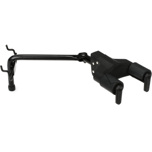 Hercules Stands GSP40B PLUS Peg Board Mount Long Arm Guitar Hanger with Auto Grip System