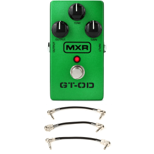 MXR M193 GT-OD Overdrive Pedal with Patch Cables
