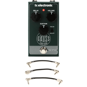 TC Electronic Gauss Tape Echo Pedal with Patch Cables