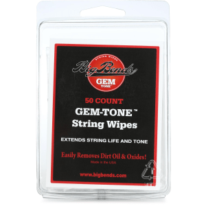 Big Bends Gem-Tone String Cleaning Wipes (50-pack)