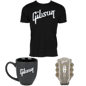 Gibson Accessories Gibson Logo T-shirt Gift Bundle - Large