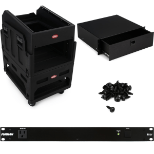 SKB 1SKB19-R1406 Mighty GigRig Mixer Rack Case with Power Conditioner and Drawer
