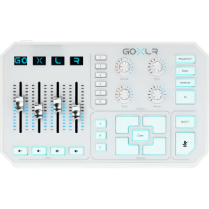 TC-Helicon GoXLR 4-channel USB Streaming Mixer with Voice FX and Sampler - White