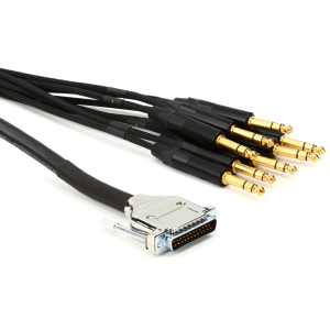 Mogami Gold DB25-TRS 8-channel Analog Interface Cable - 5 foot