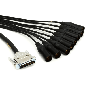 Mogami Gold DB25-XLRM 8-channel Analog Interface Cable - 25-foot