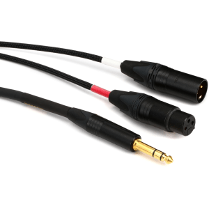 Mogami Gold Insert XLR Cable - 1/4-inch TRS Male to XLR Male/Female - 12 foot