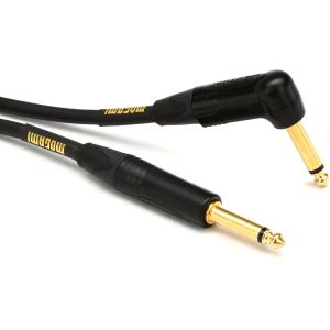 Mogami Gold Instrument 06R Straight to Right Angle Instrument Cable - 6 foot