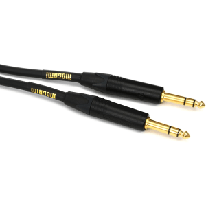 Mogami GOLD TRS-TRS-15 Balanced 1/4-inch TRS Male to 1/4-inch TRS Male Patch Cable - 15 foot