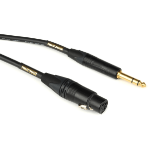 Mogami Gold TRSXLRF-03 Balanced XLR Female to 1/4-inch TRS Male Patch Cable - 3 foot