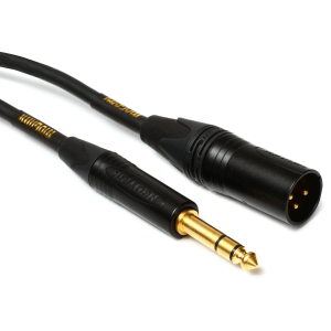 Mogami Gold TRSXLRM-15 Balanced 1/4-inch TRS Male to XLR Male Patch Cable - 15 foot
