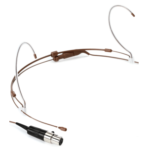 Countryman H6 Omnidirectional Headset Microphone - Standard Sensitivity with TA4F Connector for Shure Wireless - Cocoa