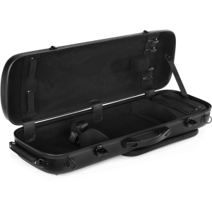 Howard Core CC450 Oblong Scratch-resistant Violin Case - Solid Black, 4/4 Size