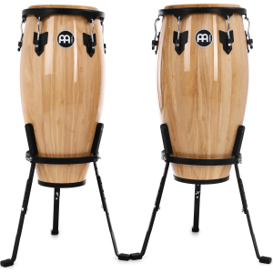 Meinl Percussion Headliner Series Conga Set with Basket Stands - 11/12 inch Natural