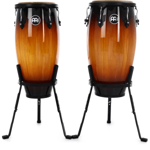 Meinl Percussion Headliner Series Conga Set with Basket Stands - 11/12 inch Vintage Sunburst