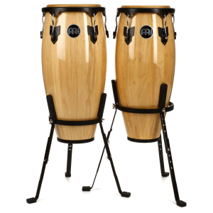 Meinl Percussion Headliner Series Conga Set with Basket Stands - 10/11 inch Natural