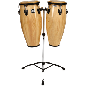Meinl Percussion Headliner Series Conga Set with Double Stand - 10/11 inch Natural